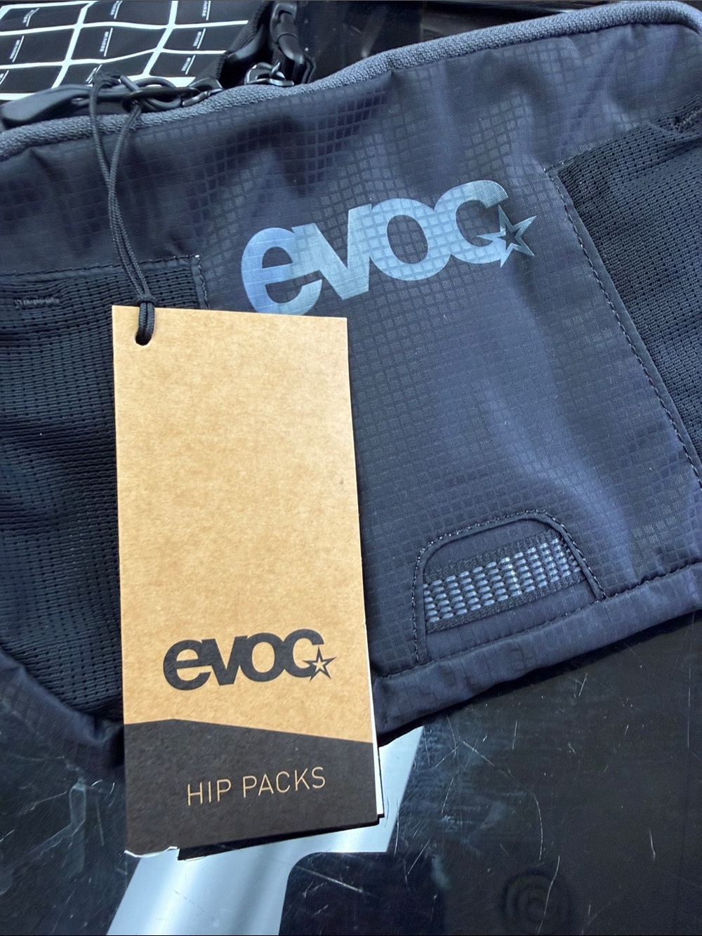 Evoc Black Hybrid Hip Pack Shorts